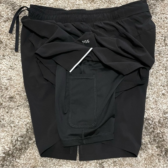 DSG Men's Athletic 2 in 1 Shorts with Liner Black - Medium - Picture 6 of 7